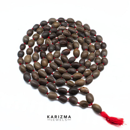 Traditional Lotus Seed Mala 108+1 – Kamal Gatta Prayer Beads for Lakshmi