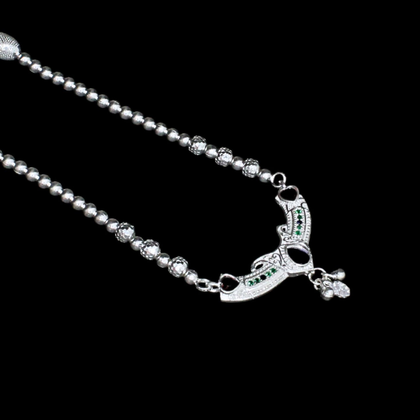 Real Sterling Silver Mangalsutra women necklace Excellent gifting chain for wife