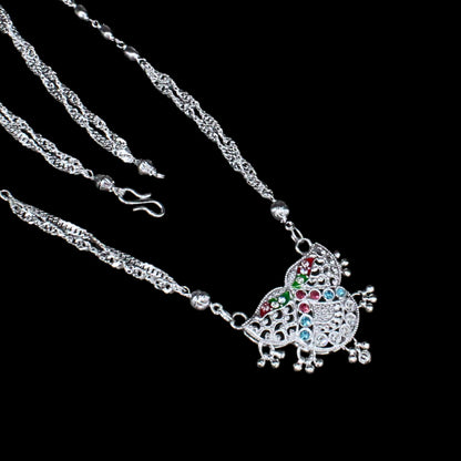 Real Sterling Silver gorgeous Mangalsutra women necklace chain for wife