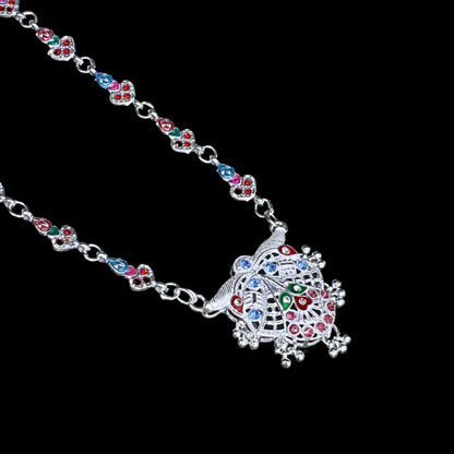 Real Sterling Silver Indian women wedding Mangalsutra necklace