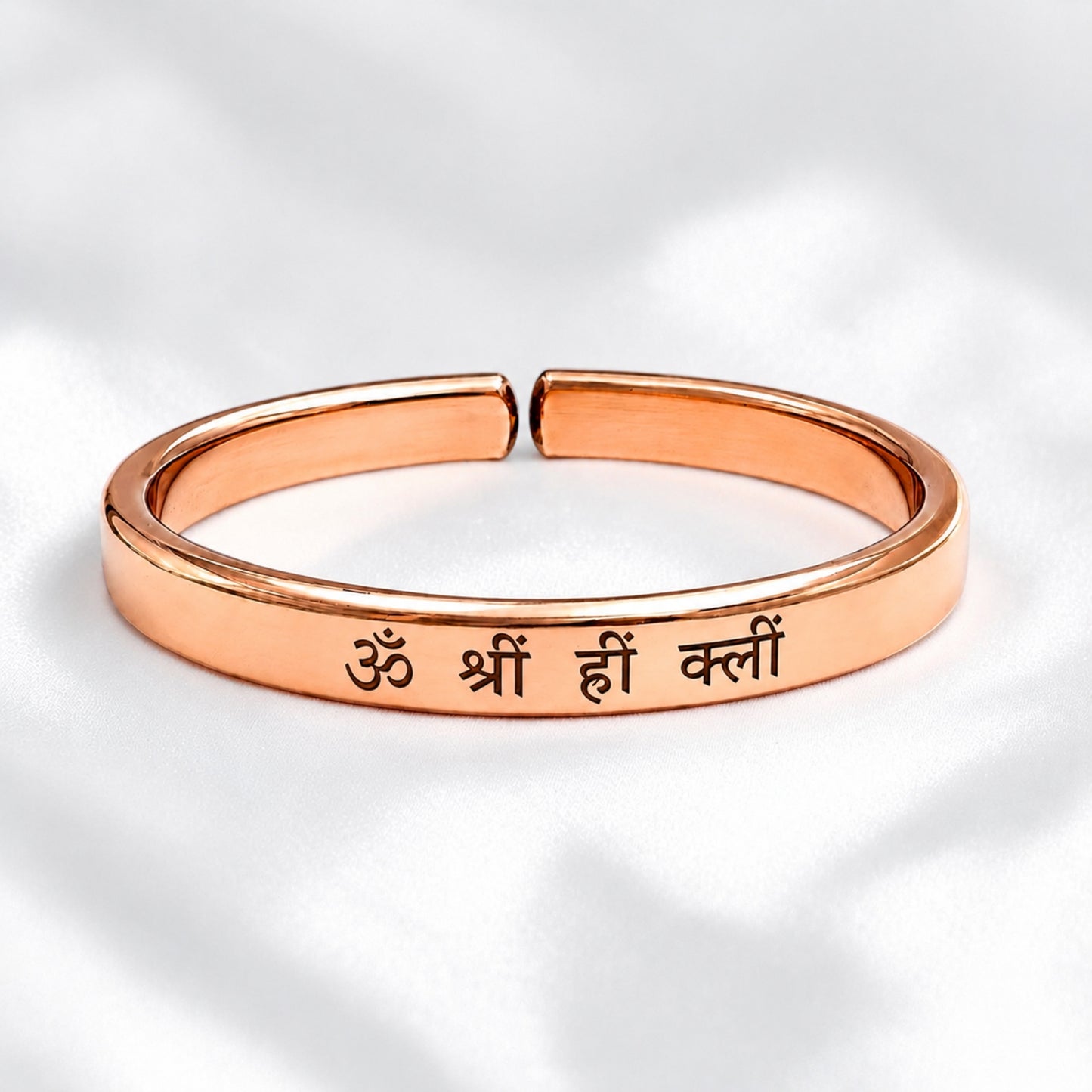 Mantra Engraved Pure Copper Cuff bangle - Select Your Mantra