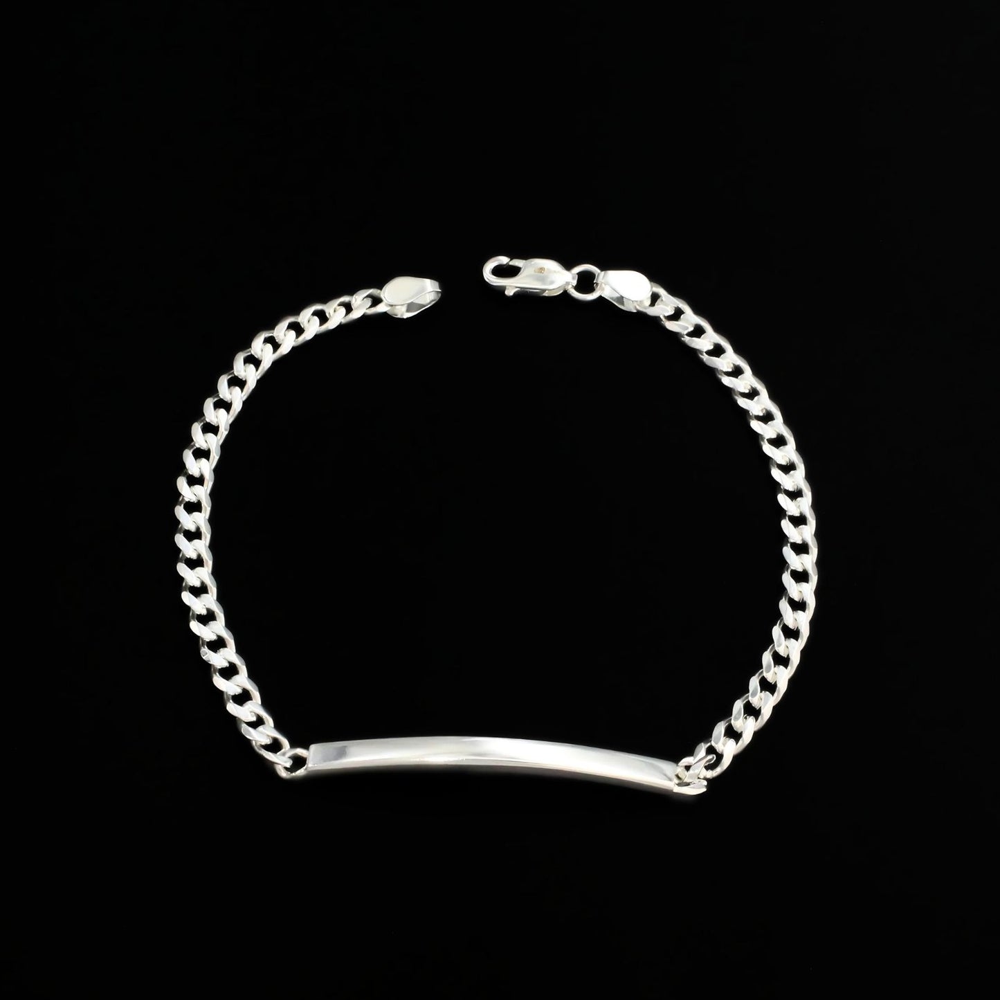 925 Sterling Silver Men's Thinnest Cuban Excellent Bracelet Man Jewelry 8.5"