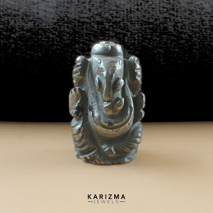 96.95ct lord Ganesha Pyrite Gemstone Idol