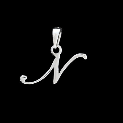 925 Real Sterling Silver Alphabet Letter Pendant - Select your Alphabet