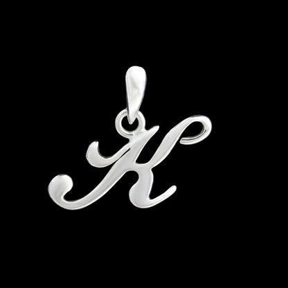 925 Real Sterling Silver Alphabet Letter Pendant - Select your Alphabet