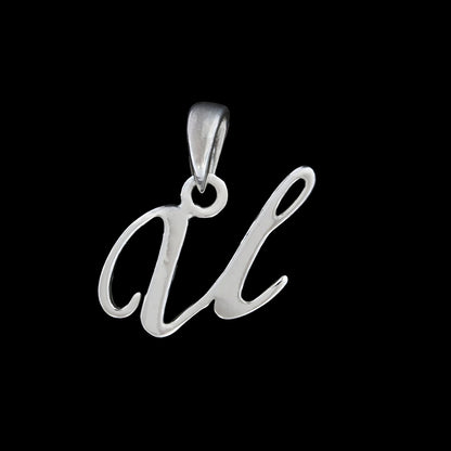 925 Real Sterling Silver Alphabet Letter Pendant - Select your Alphabet
