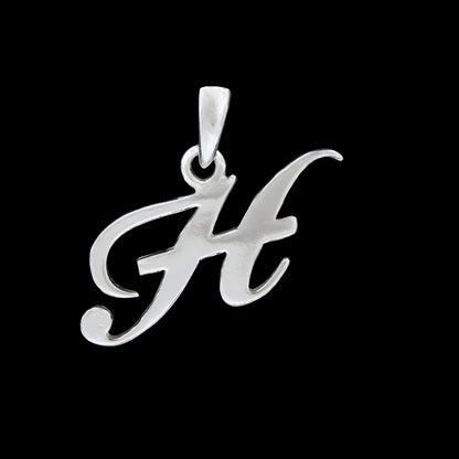 925 Real Sterling Silver Alphabet Letter Pendant - Select your Alphabet