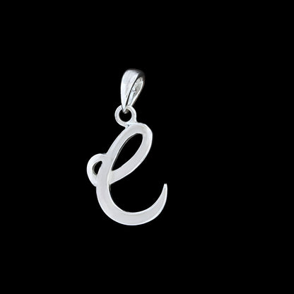 925 Real Sterling Silver Alphabet Letter Pendant - Select your Alphabet