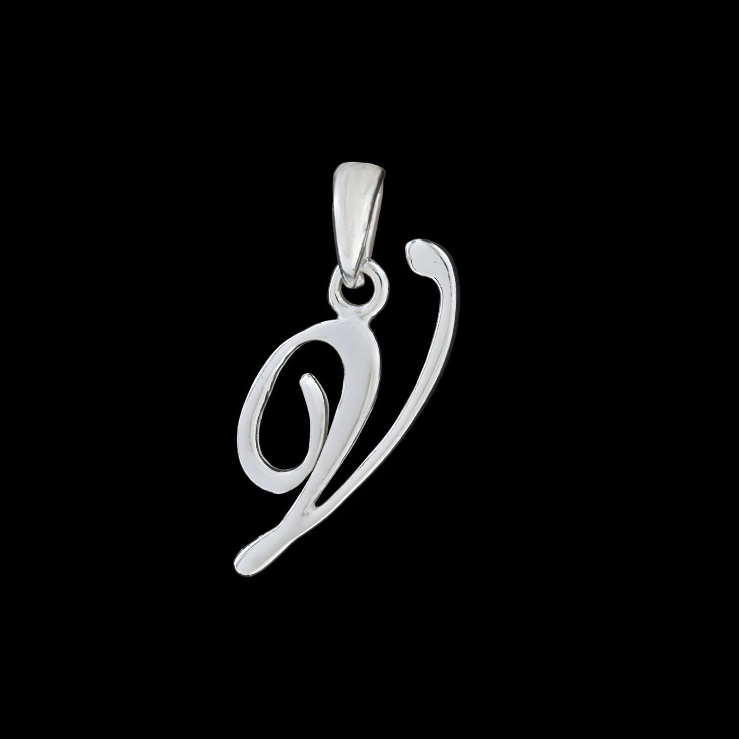 925 Real Sterling Silver Alphabet Letter Pendant - Select your Alphabet