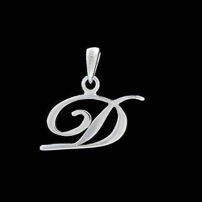 925 Real Sterling Silver Alphabet Letter Pendant - Select your Alphabet