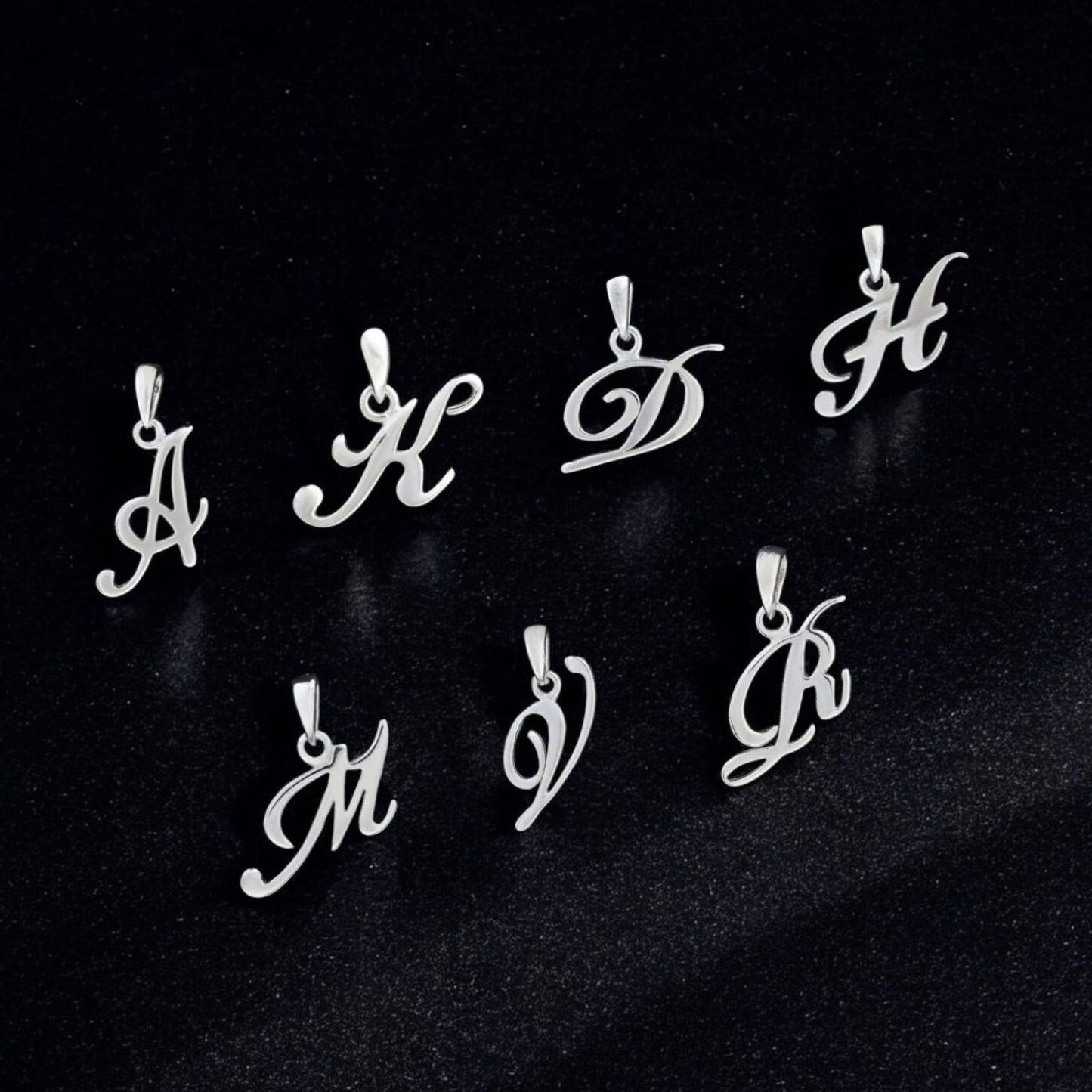 925 Real Sterling Silver Alphabet Letter Pendant - Select your Alphabet