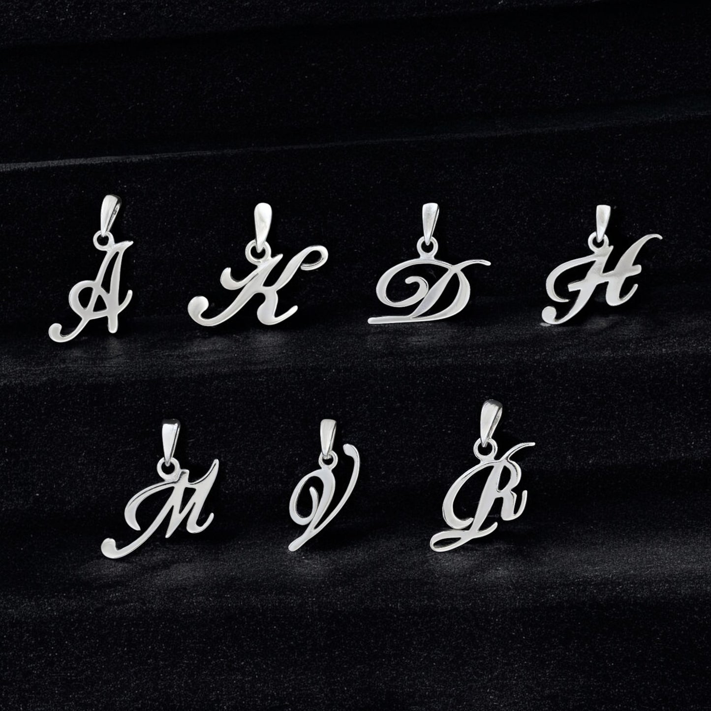 925 Real Sterling Silver Alphabet Letter Pendant - Select your Alphabet