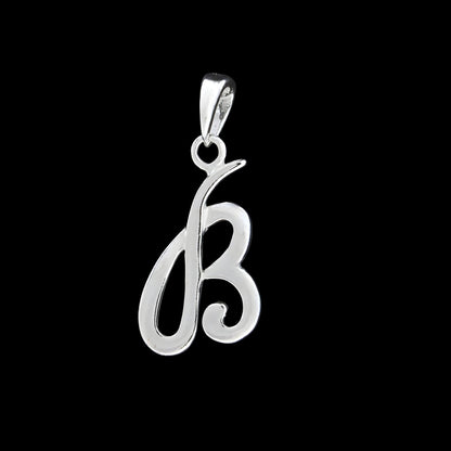 925 Real Sterling Silver Alphabet Letter Pendant - Select your Alphabet
