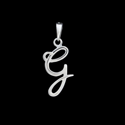 925 Real Sterling Silver Alphabet Letter Pendant - Select your Alphabet