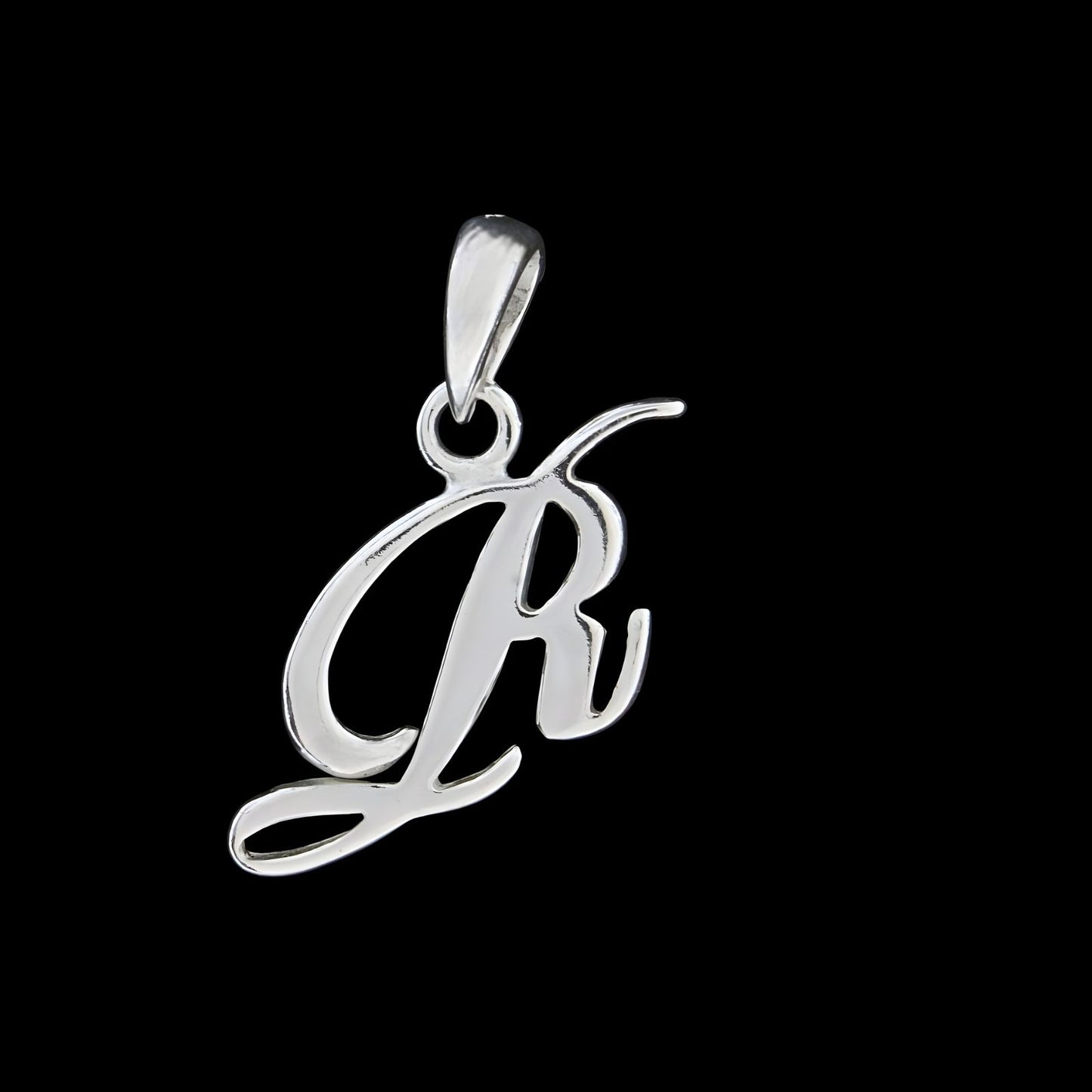 925 Real Sterling Silver Alphabet Letter Pendant - Select your Alphabet