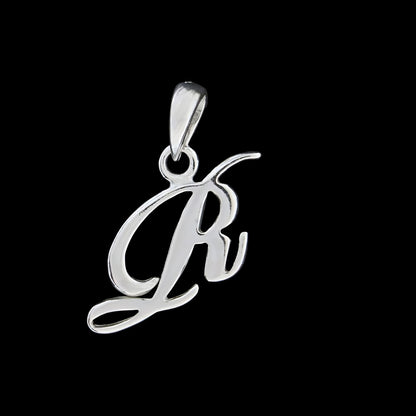 925 Real Sterling Silver Alphabet Letter Pendant - Select your Alphabet