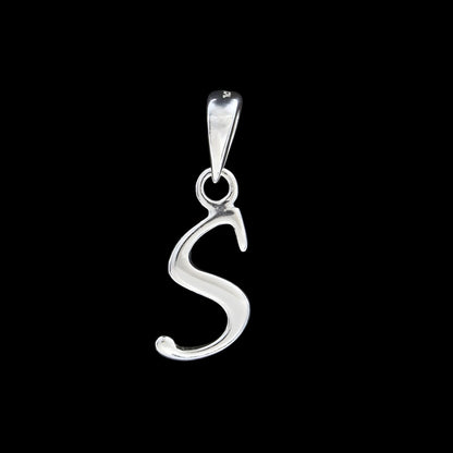925 Real Sterling Silver Alphabet Letter Pendant - Select your Alphabet