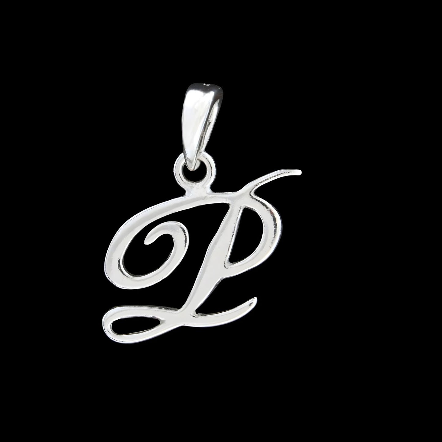 925 Real Sterling Silver Alphabet Letter Pendant - Select your Alphabet