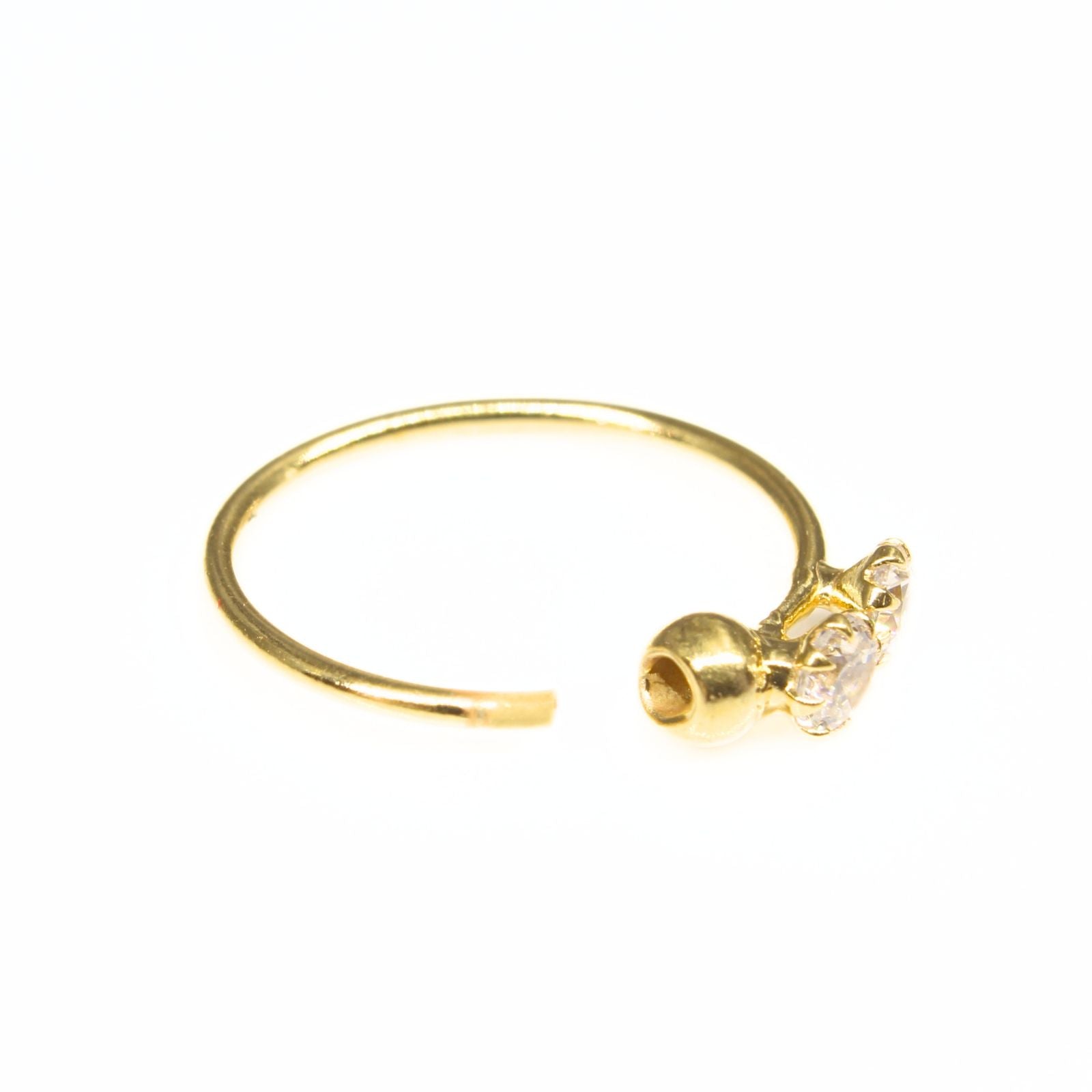 Nose Ring For Young Women 18k Real Gold