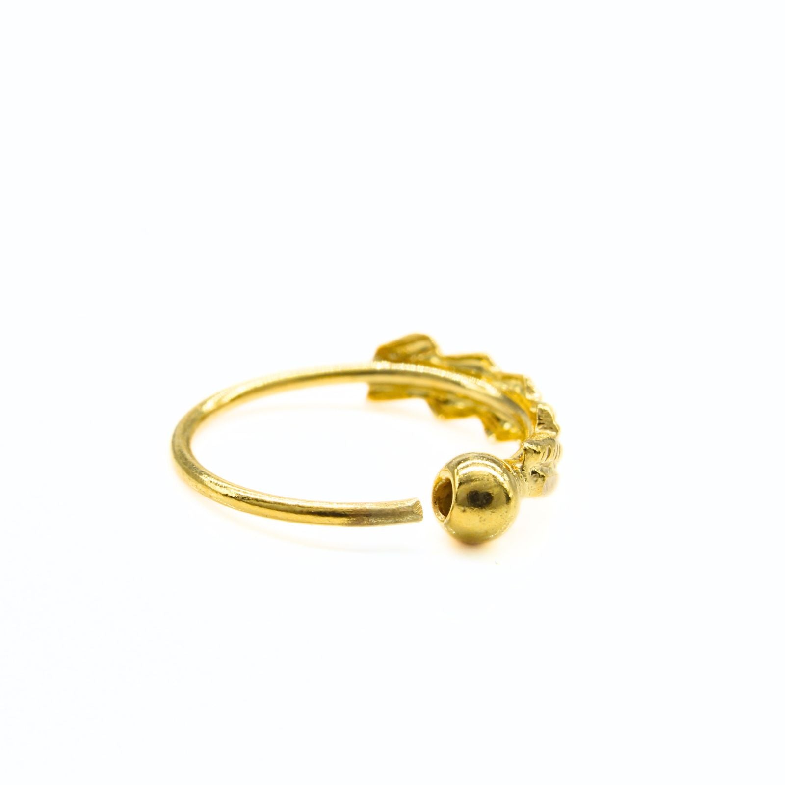 18K Real Gold Nose Hoop Ring