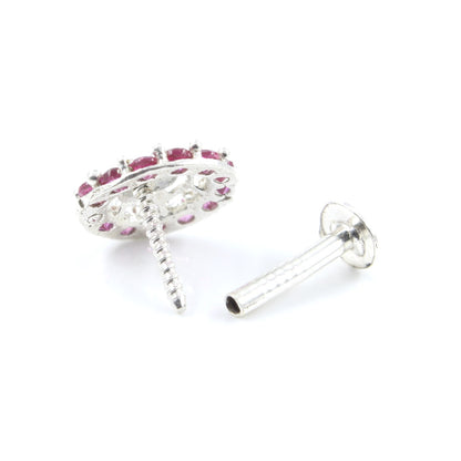 925 Real Sterling Silver Nose Pin in Screw style