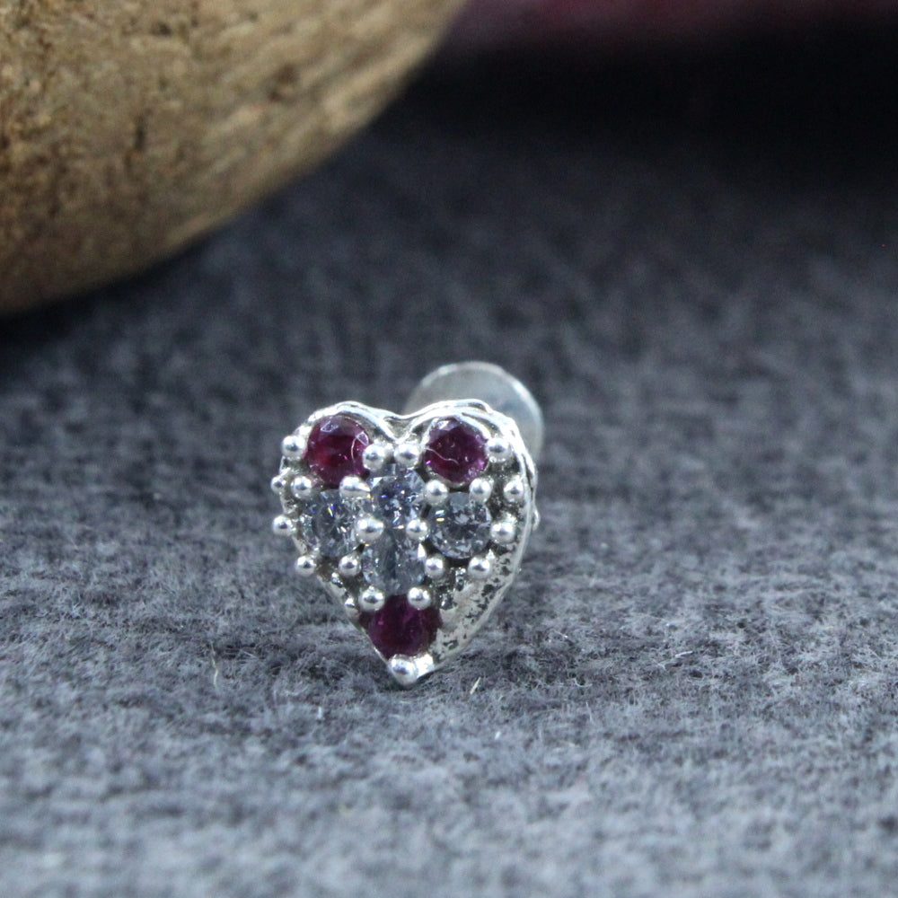 Delightful Pure Silver Nose pin