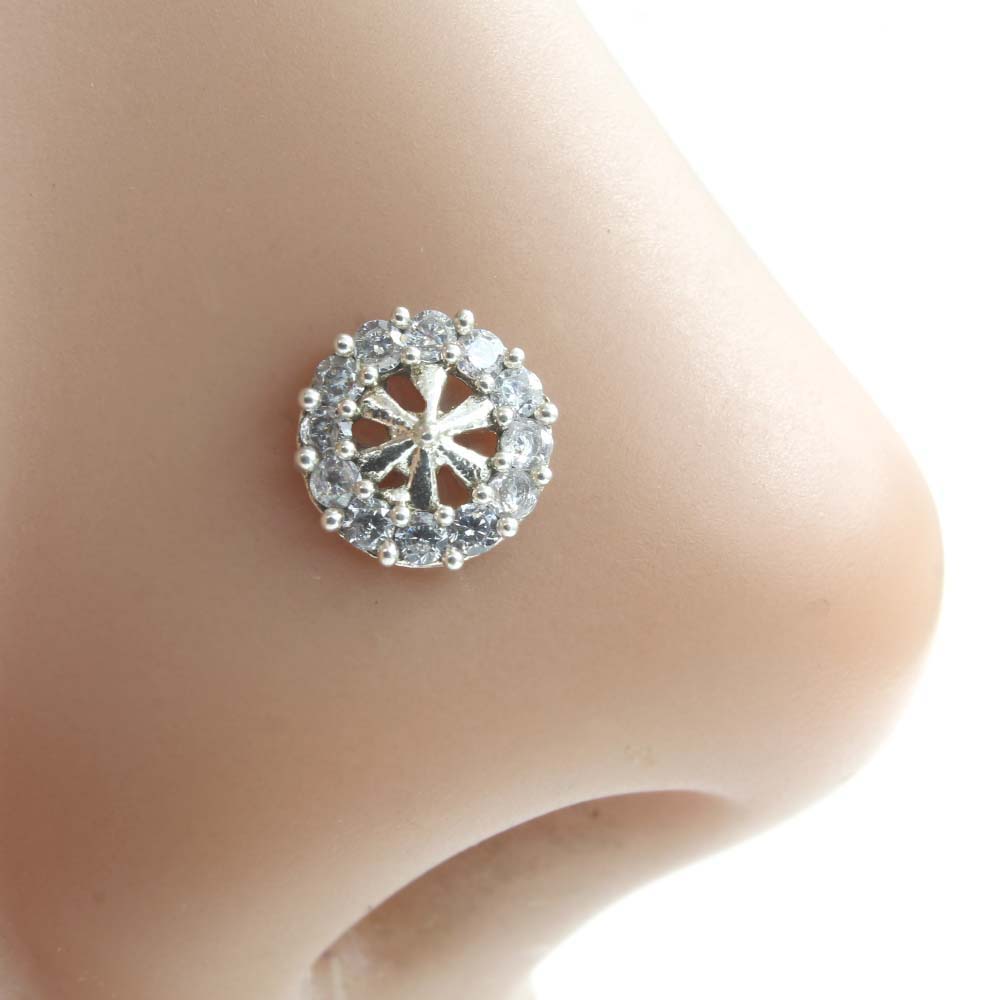 Delightful Pure Silver Nose pin