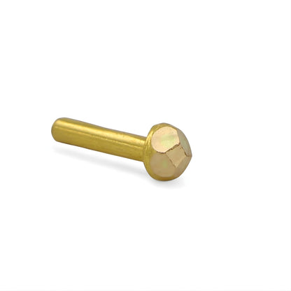 Ethnic Tiny 18k Real Gold Indian Women Nose pin Push Pin