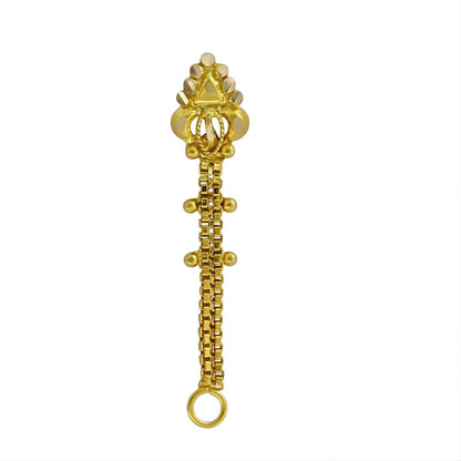 Unique 14k Real Gold Chain Style Nose Pin