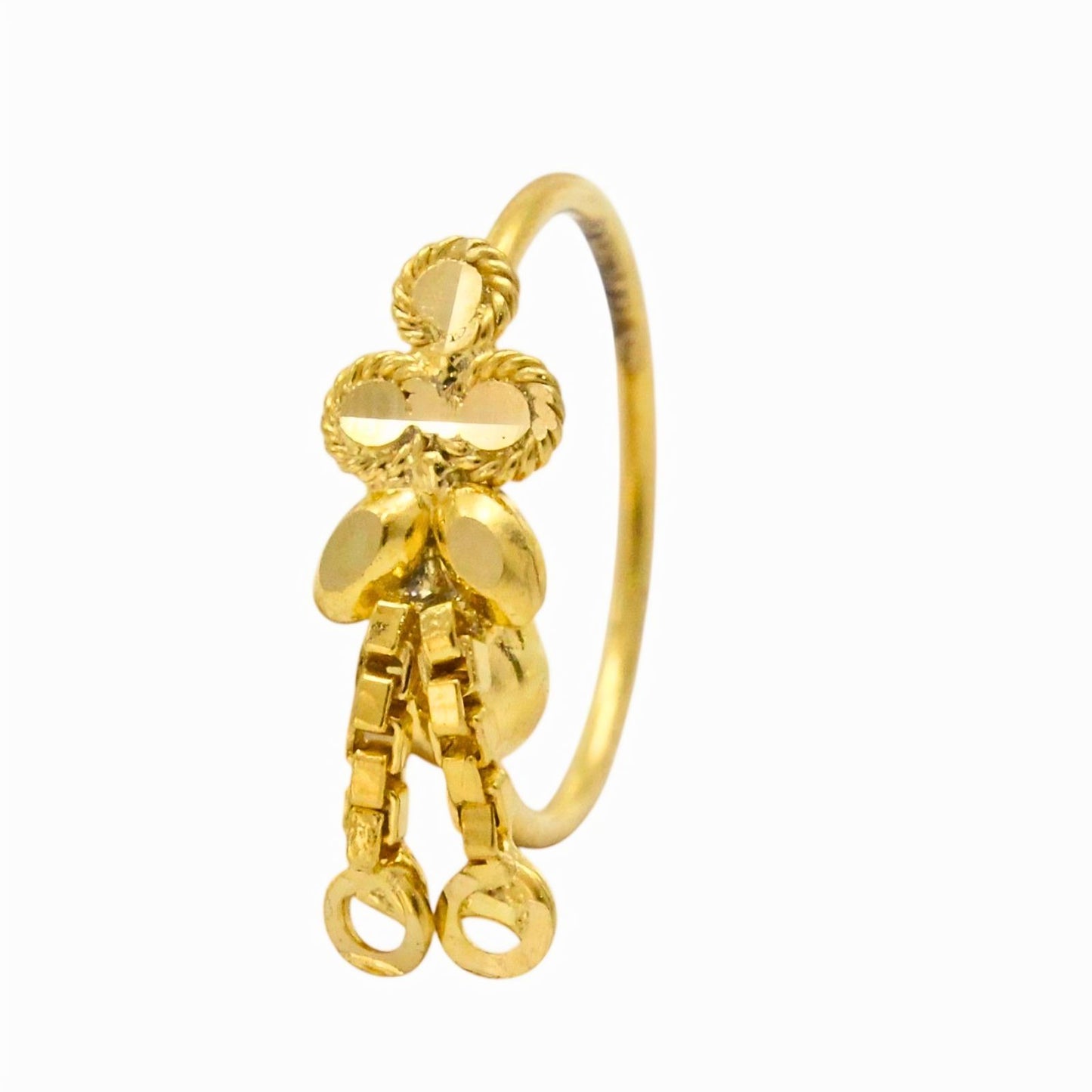Dainty 18K Gold Nose Ring – Graceful Small Nose Ring for Women