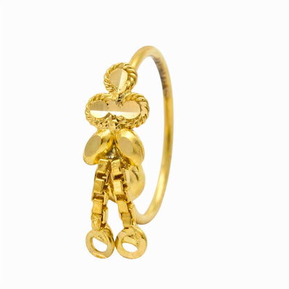 Dainty 18K Gold Nose Ring – Graceful Small Nose Ring for Women