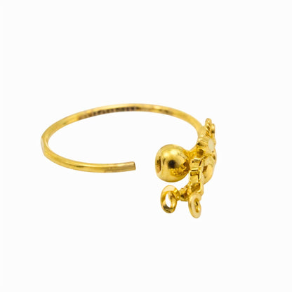 Dainty 18K Gold Nose Ring – Graceful Small Nose Ring for Women