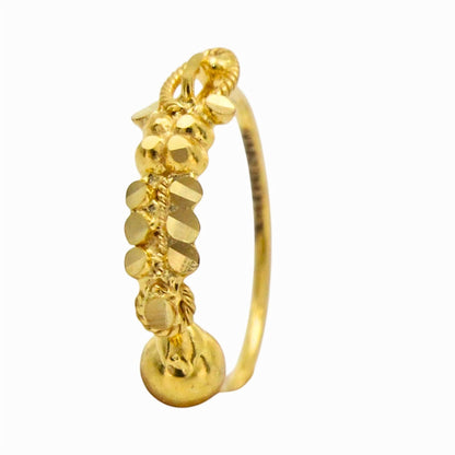 18K Gold Nose Ring – Stylish Traditional Nose Ring for Women