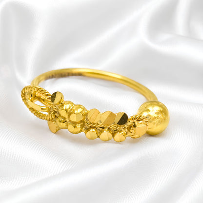 18K Gold Nose Ring – Stylish Traditional Nose Ring for Women