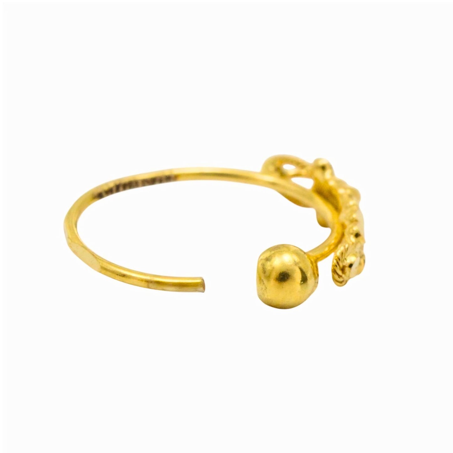 18K Gold Nose Ring – Stylish Traditional Nose Ring for Women