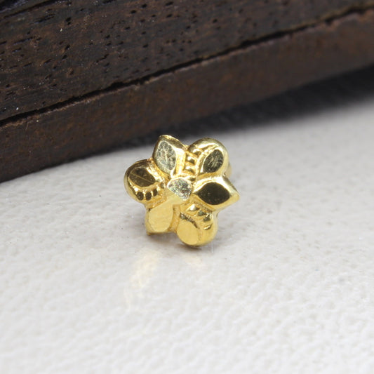 18K Real Gold Nose stud