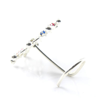 Twisted Style Silver Nose Ring for women 