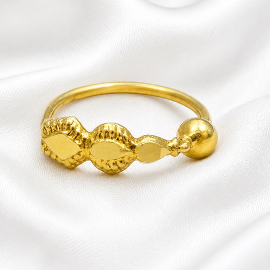 Trendy 14K Real Solid Gold Indian Nath Nose Ring for women
