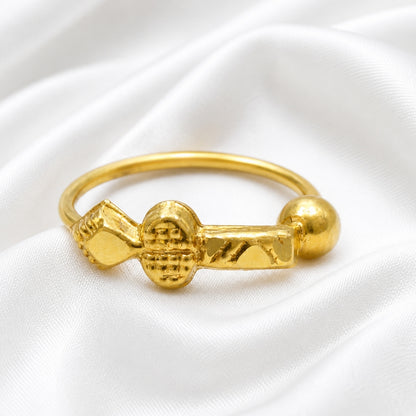 Elegant 14K Real Gold Nath (Nose Ring) for women