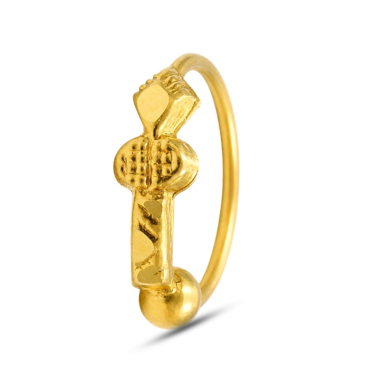Elegant 14K Real Gold Nath (Nose Ring) for women