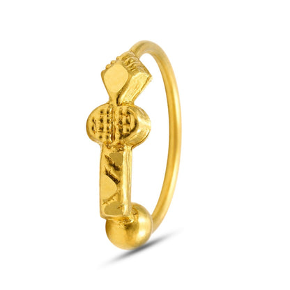 Elegant 14K Real Gold Nath (Nose Ring) for women