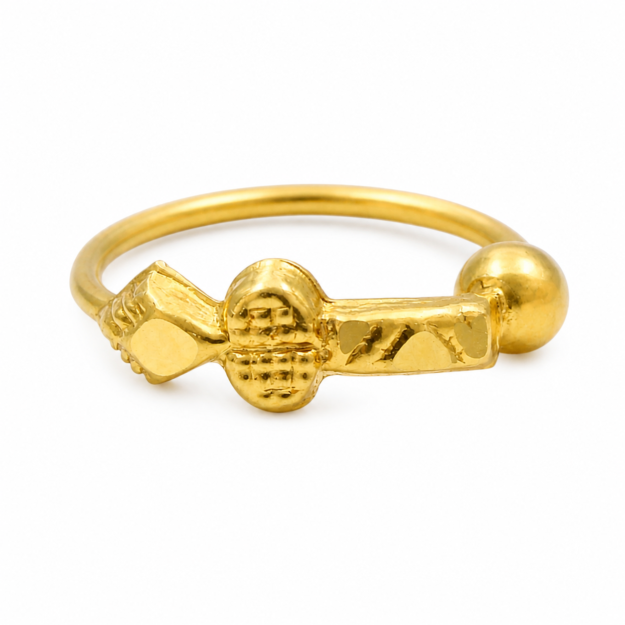 Elegant 14K Real Gold Nath (Nose Ring) for women