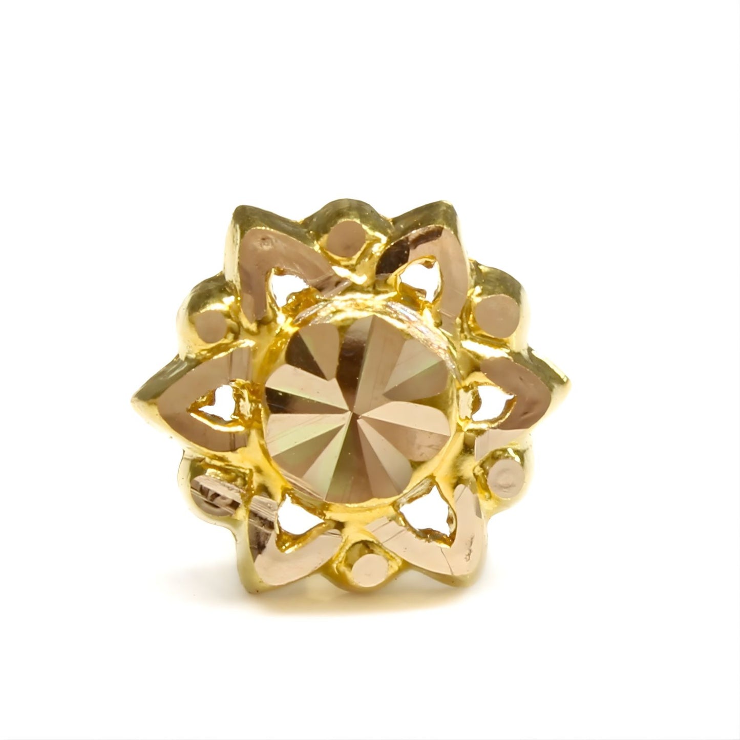 18K Real Gold women star Nose pin nose ring Push Pin