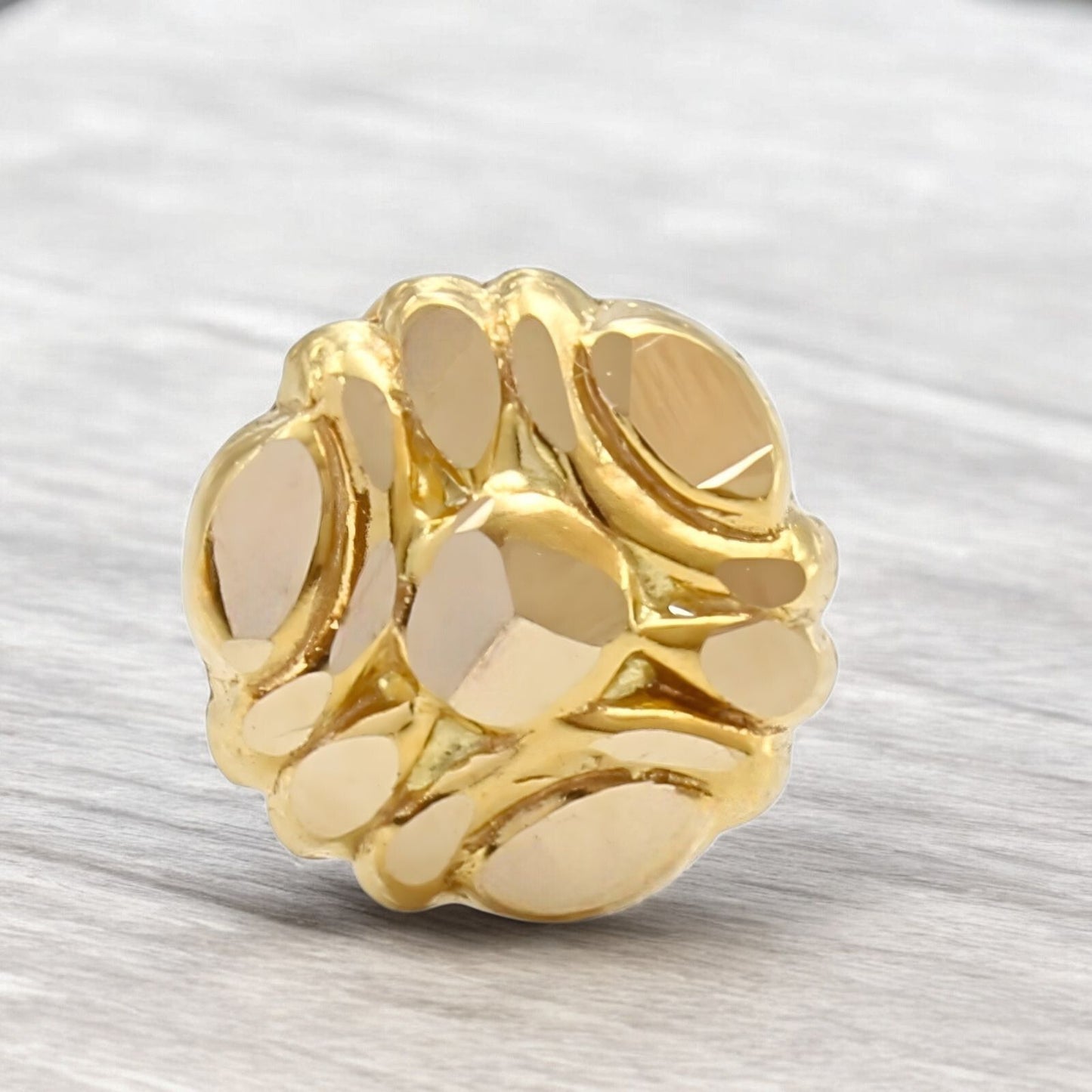 Floral 18K Real Gold Two in One women Nose pin cum Earring Gold Screw Back