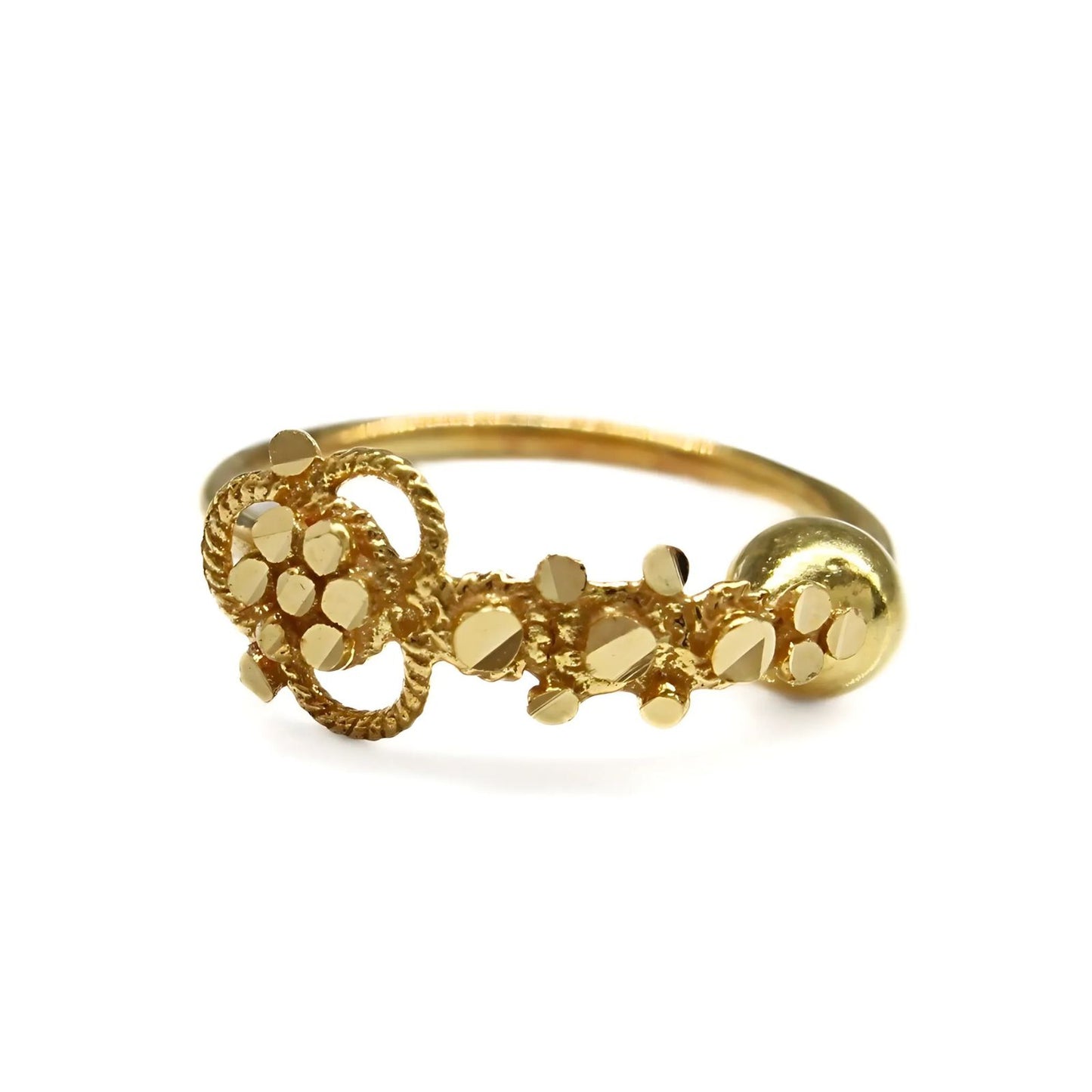 18K Real Gold unique trendy Nose ring Nose Hoop Ring 22g