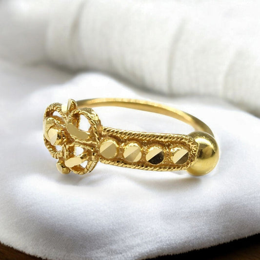 18K Real Gold unique trendy women Nose ring Nose Hoop Ring 22g