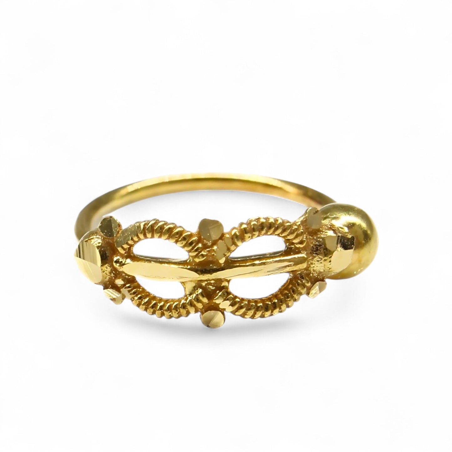 18K Real Gold women gifting party wear Nose ring Nose Hoop Ring 22g