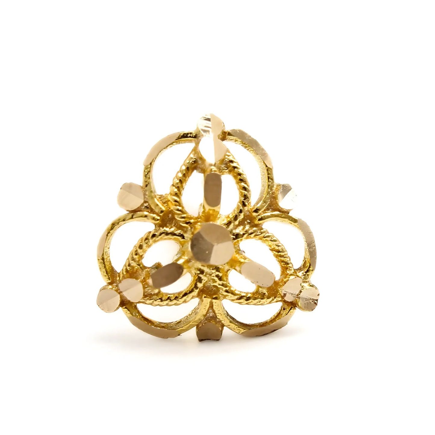 Ethnic style 18K Real Gold Nose pin nose ring Push Pin