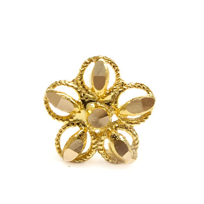 18K Real Gold women Star Nose pin nose ring Push Pin