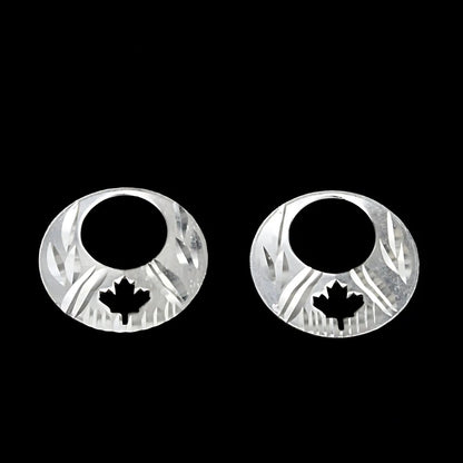 Real Sterling Silver trendy Round Moon Shaped Nattiyan (Nanti) men women earring